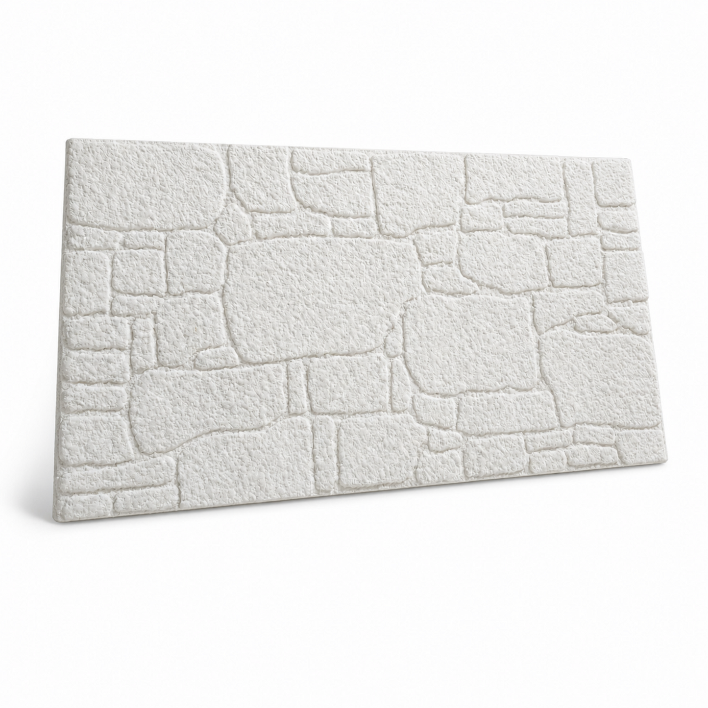 Panou Decorativ Polistiren Piatră Albă Relief Fin 100×50×2 cm | CI-3000
