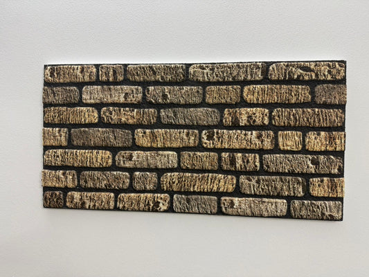 Panou Decorativ Polistiren Cărămidă Rustică Maro-Antic 100×50×2 cm | CI - 1005