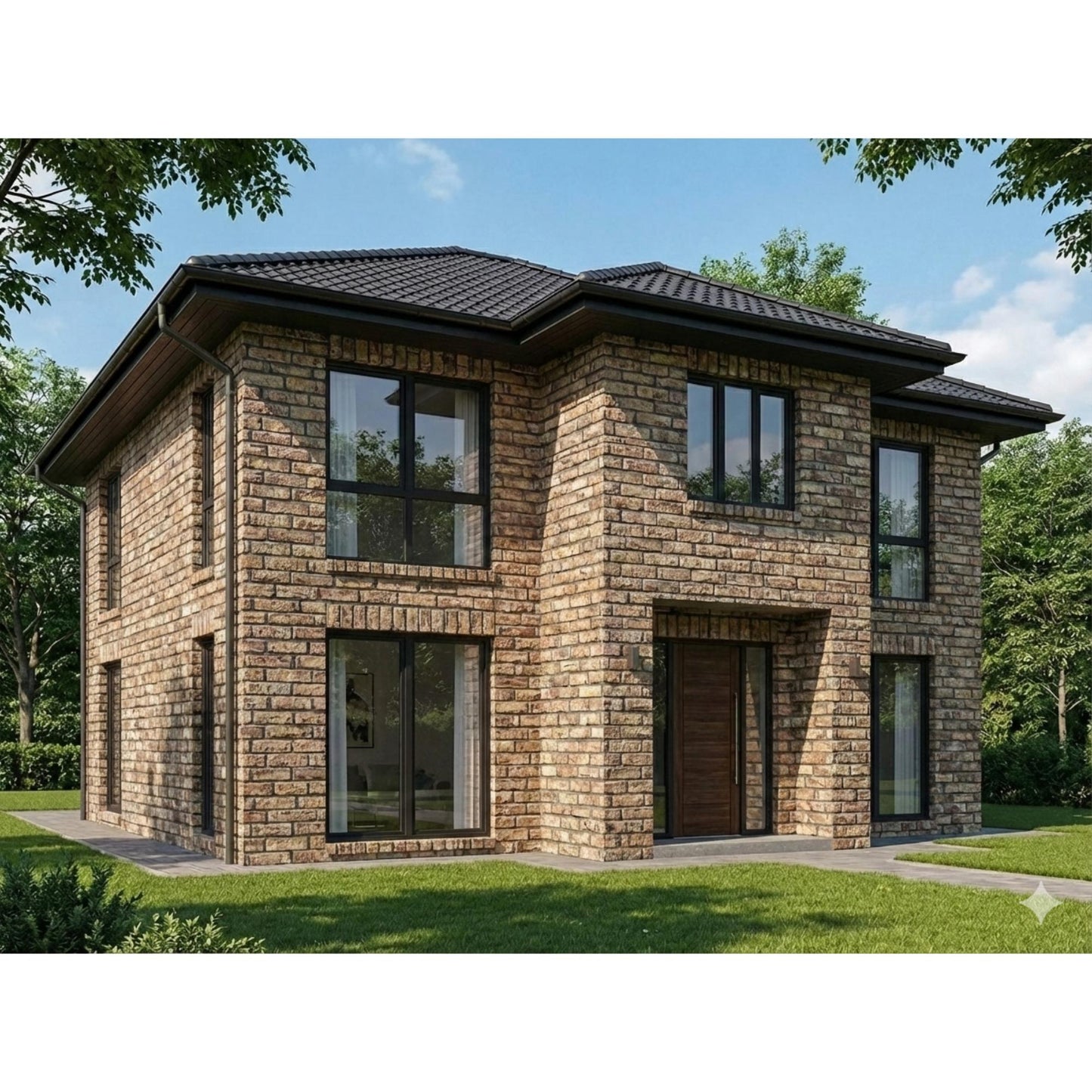 Panou Decorativ Polistiren Cărămidă Rustică Maro-Antic 100×50×2 cm | CI - 1005