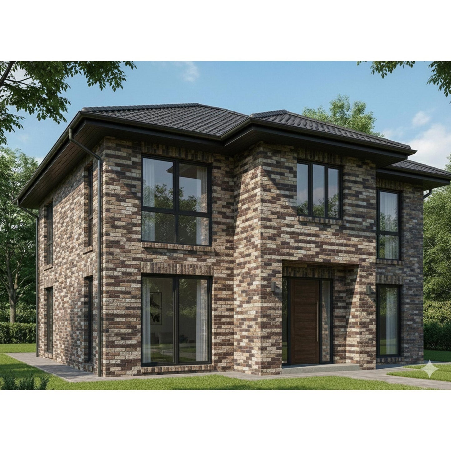 Panou Decorativ Polistiren Piatră Mozaic Granit Multicolor 100×50×2 cm | CI-1021