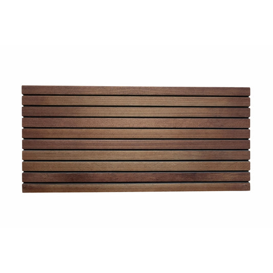 Panou Decorativ Polistiren Riflat Lemn Nuc 100×50×4 cm | CI-4