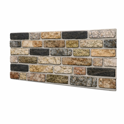 Panou Decorativ Polistiren Cărămidă Multicoloră Rustică 100×50×2 cm | CI-1024