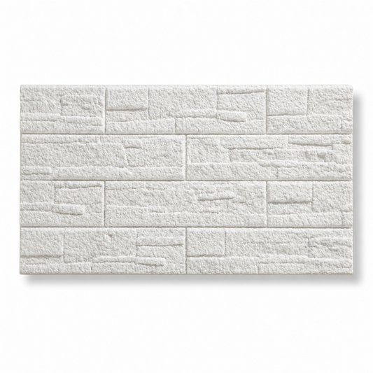 Panou Decorativ Polistiren Cărămidă Albă Clasică 100×50×2 cm | CI-4000
