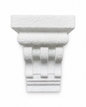 Consolă decorativă clasică cu linii verticale 12,5 x 15 x 20 cm