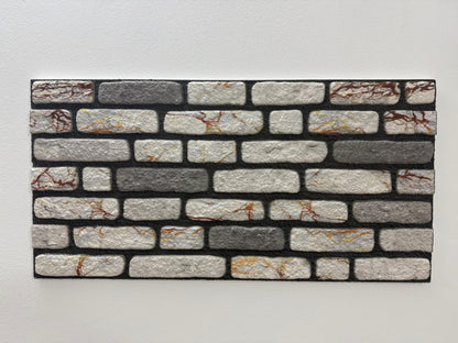 Panou Decorativ Polistiren Marmură Elegantă cu Vene Roșiatice 100×50×2 cm | CI-1044