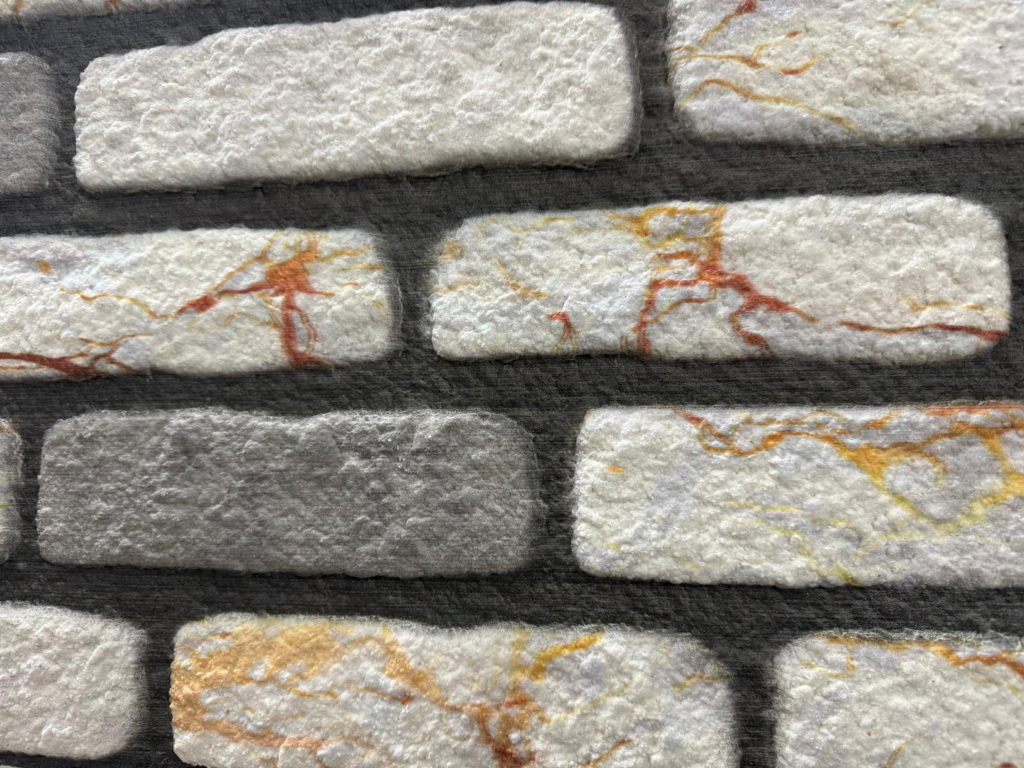 Panou Decorativ Polistiren Marmură Elegantă cu Vene Roșiatice 100×50×2 cm | CI-1044