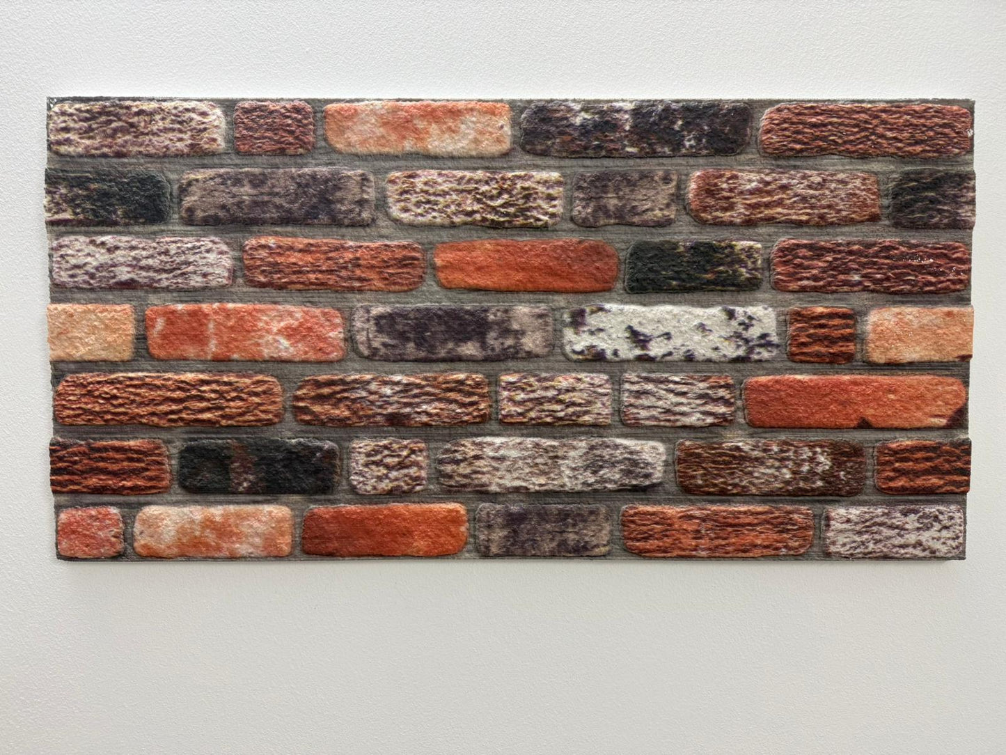 Panou Decorativ Polistiren Cărămidă Rustic Multicolor Vibrant Mix 100×50×2 cm | CI-1054