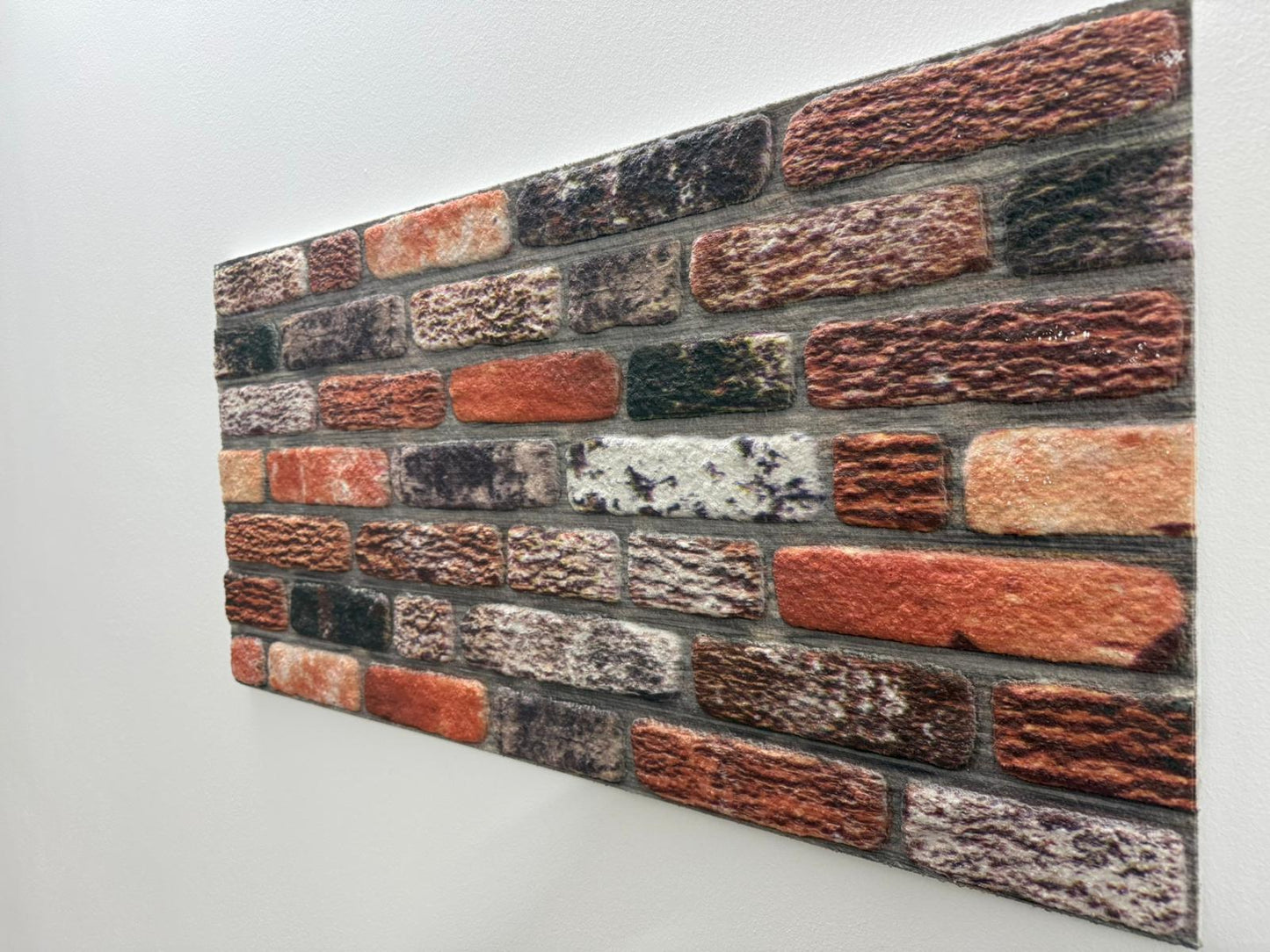 Panou Decorativ Polistiren Cărămidă Rustic Multicolor Vibrant Mix 100×50×2 cm | CI-1054