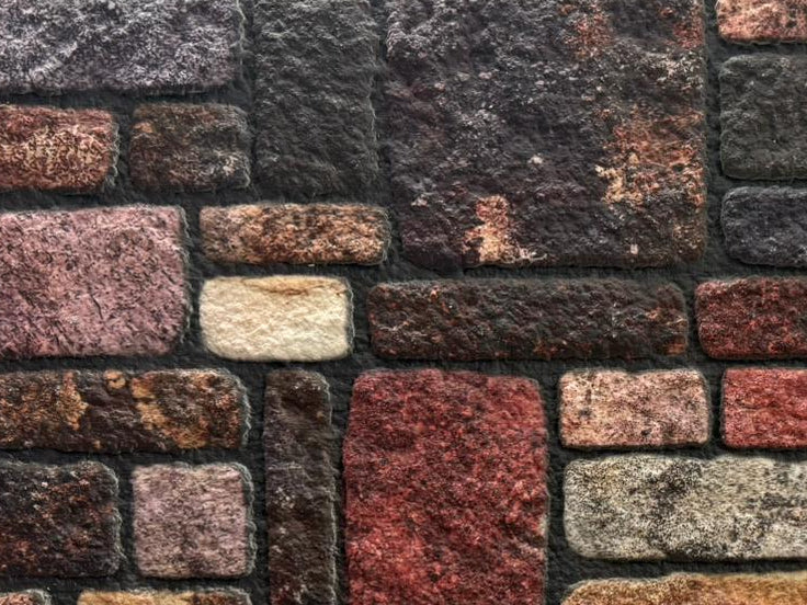 Panou Decorativ Polistiren Piatră de Râu Mosaic Rustic 100×50×2 cm | CI-8001