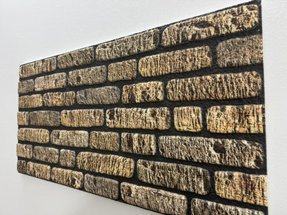 Panou Decorativ Polistiren Cărămidă Rustică Maro-Antic 100×50×2 cm | CI - 1005