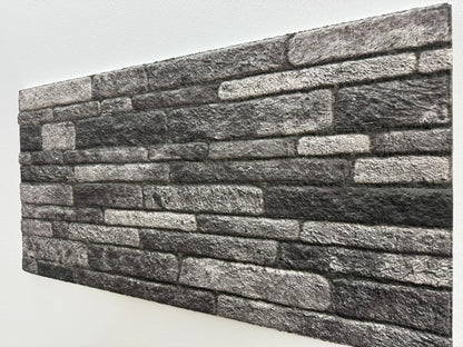 Panou Decorativ Polistiren Piatră Etajată Gri Montan 100×50×2 cm | CI-5023