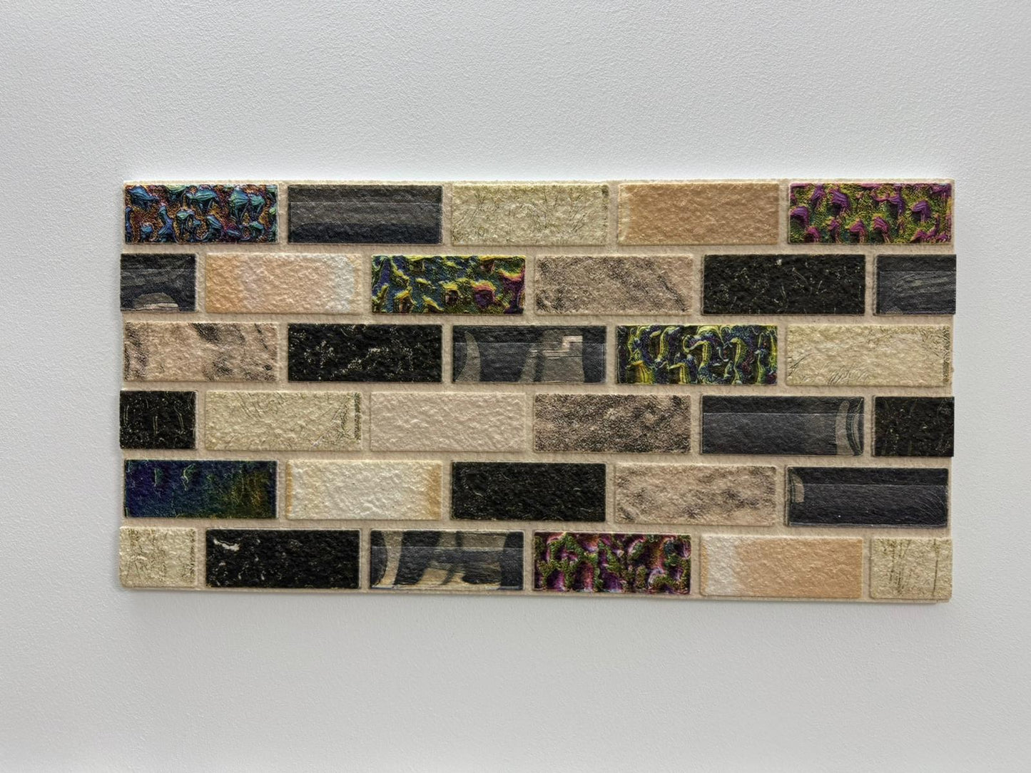 Panou Decorativ Polistiren Mozaic Mix Color Modern 100×50×2 cm | CI-2042