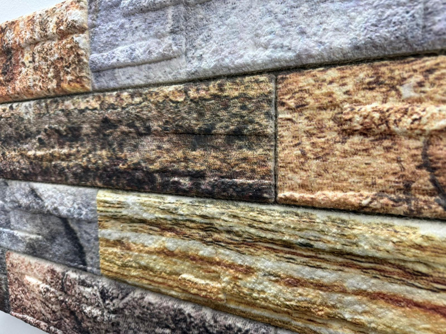 Panou Decorativ Polistiren Piatră Etajată Rustic Mix 100×50×2 cm | CI-4019