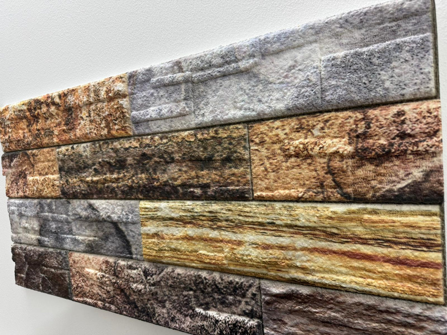Panou Decorativ Polistiren Piatră Etajată Rustic Mix 100×50×2 cm | CI-4019