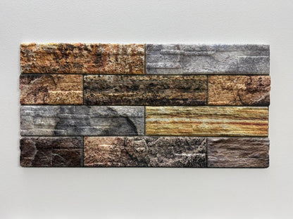 Panou Decorativ Polistiren Piatră Etajată Rustic Mix 100×50×2 cm | CI-4019