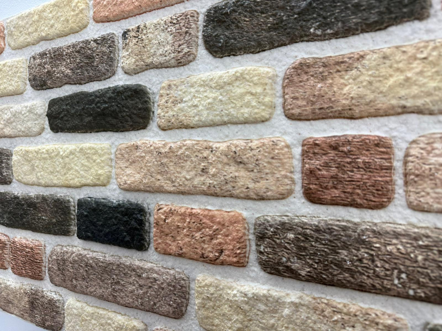 Panou Decorativ Polistiren Cărămidă Multicoloră Rustică 100×50×2 cm | CI-1024