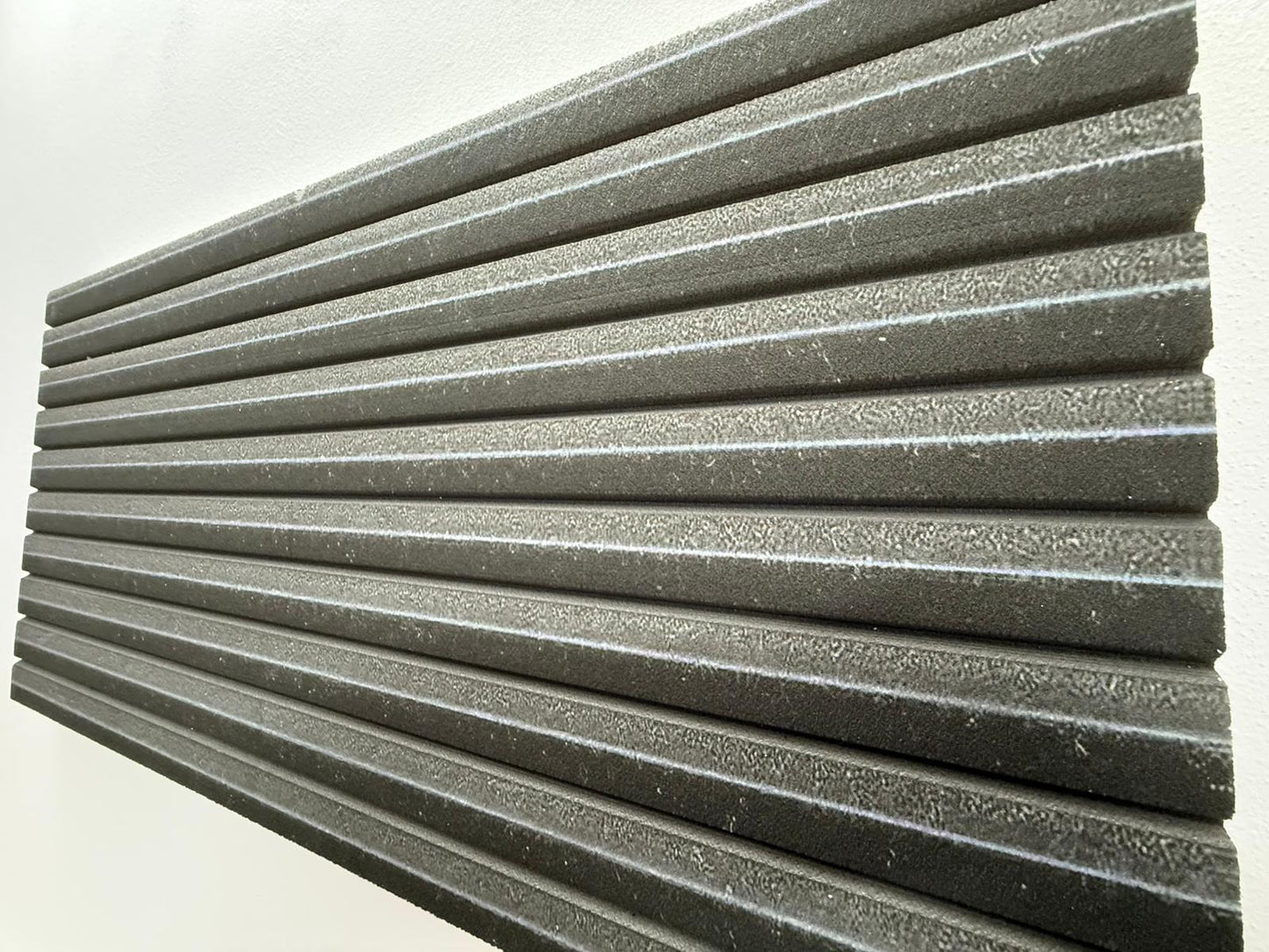 Panou Decorativ Polistiren Riflat Antracit Modern 100×50×4 cm | CI-05