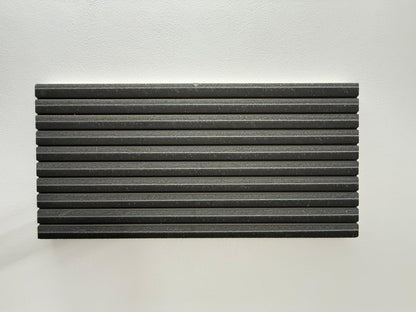 Panou Decorativ Polistiren Riflat Antracit Modern 100×50×4 cm | CI-05