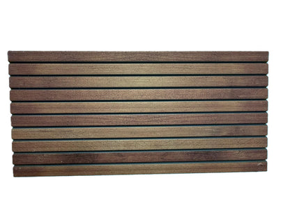 Panou Decorativ Polistiren Riflat Lemn Nuc 100×50×4 cm | CI-02