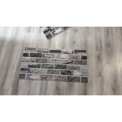 Panou decorativ  Polistiren Piatră Gri Rustic 100×50×2 cm | CI 2083