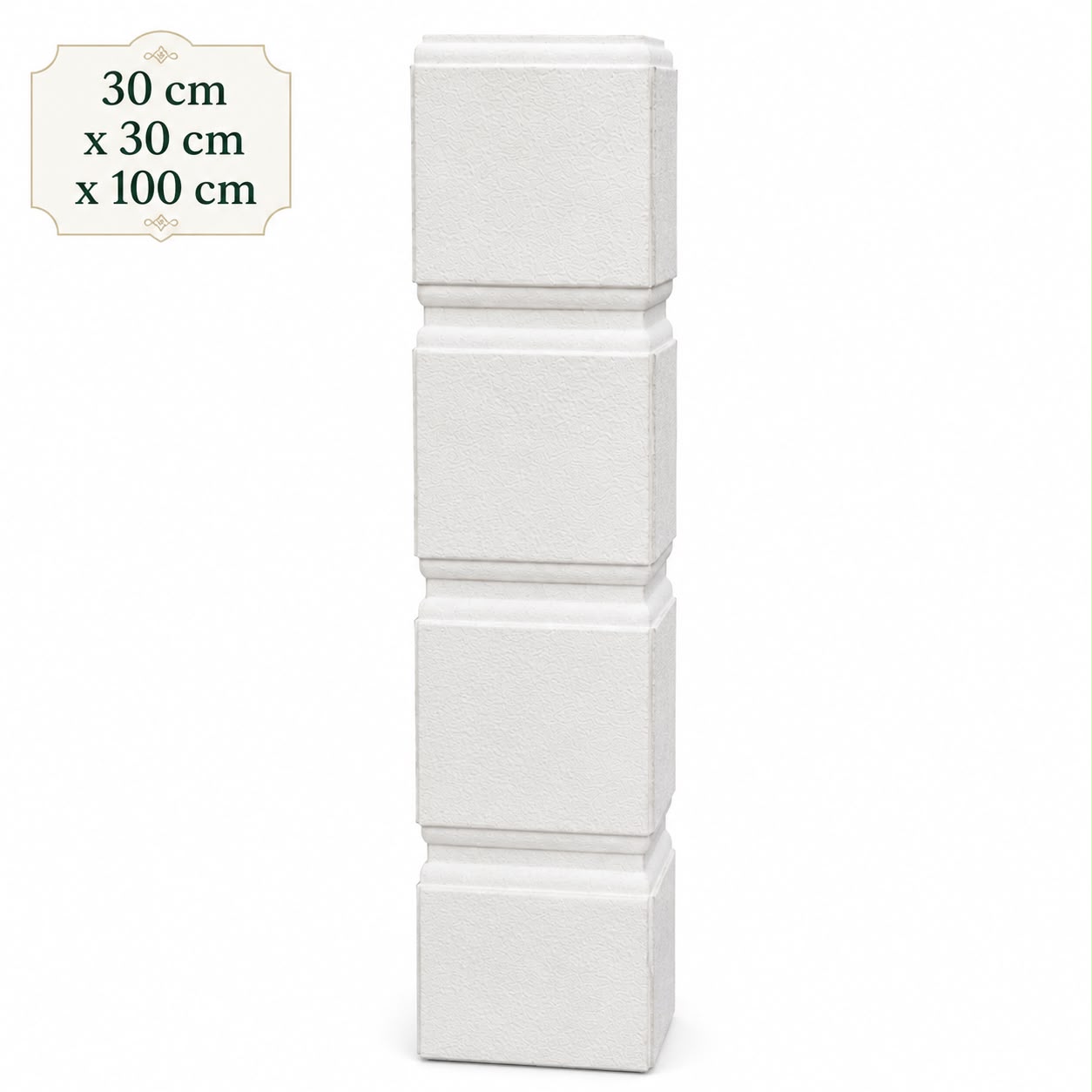 Colțar Decorativ Exterior Polistiren 30×30×100 cm | CI-19