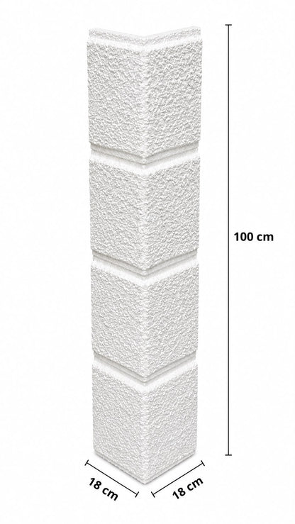 Colțar Decorativ Exterior Polistiren 18 x 18 x 100 cm | CI-406