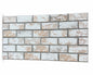 Panou Decorativ Polistiren Cărămidă Alb-Bej Rustic 100×50×2 cm | CI-2084