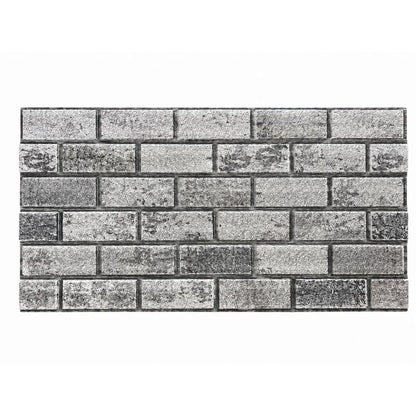 Panou Decorativ Polistiren Cărămidă Gri-Argintiu 100×50×2 cm| CI -2085