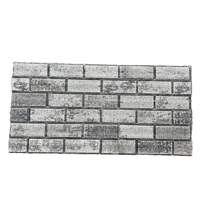 Panou Decorativ Polistiren Cărămidă Gri-Argintiu 100×50×2 cm| CI -2085