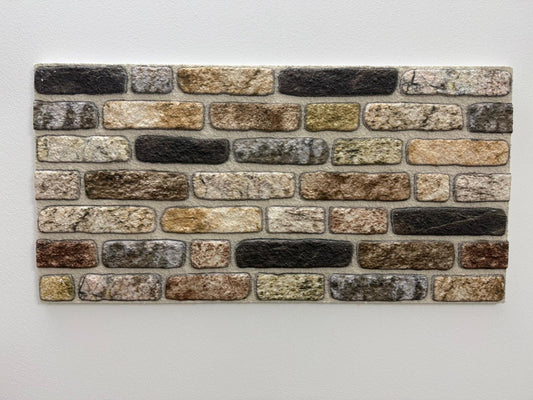 Panou Decorativ Polistiren Piatră Mozaic Granit Multicolor 100×50×2 cm | CI-1021