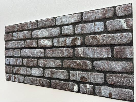 Panou Decorativ Polistiren Cărămidă Industrială Gri Multicolor 100×50×2 cm | CI-1009