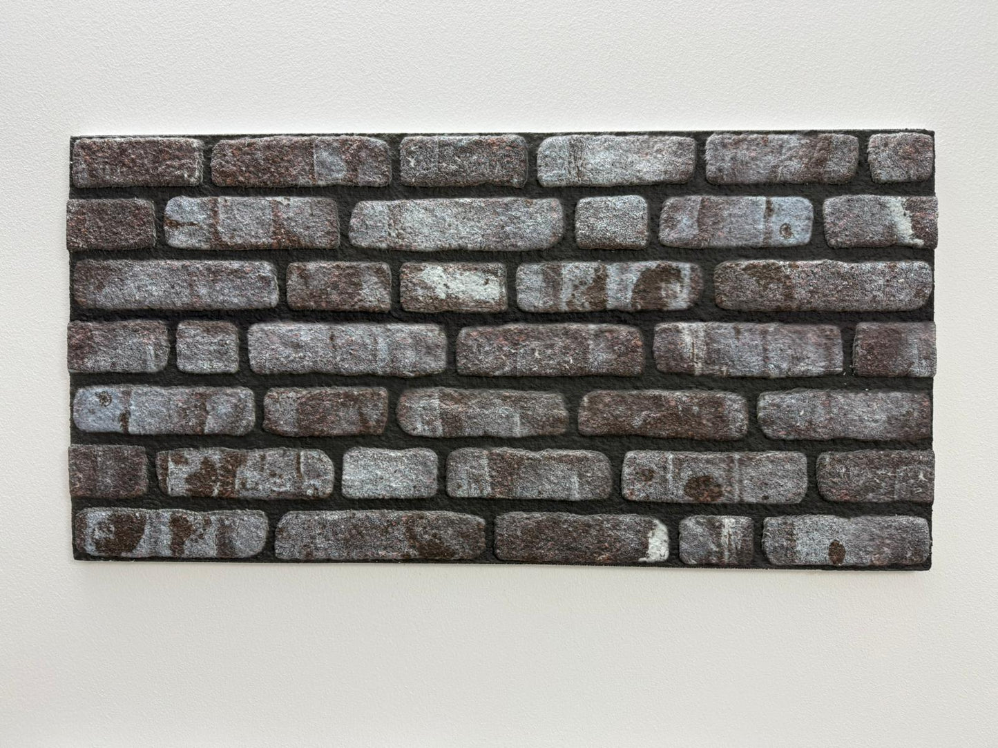 Panou Decorativ Polistiren Cărămidă Industrială Gri Multicolor 100×50×2 cm | CI-1009