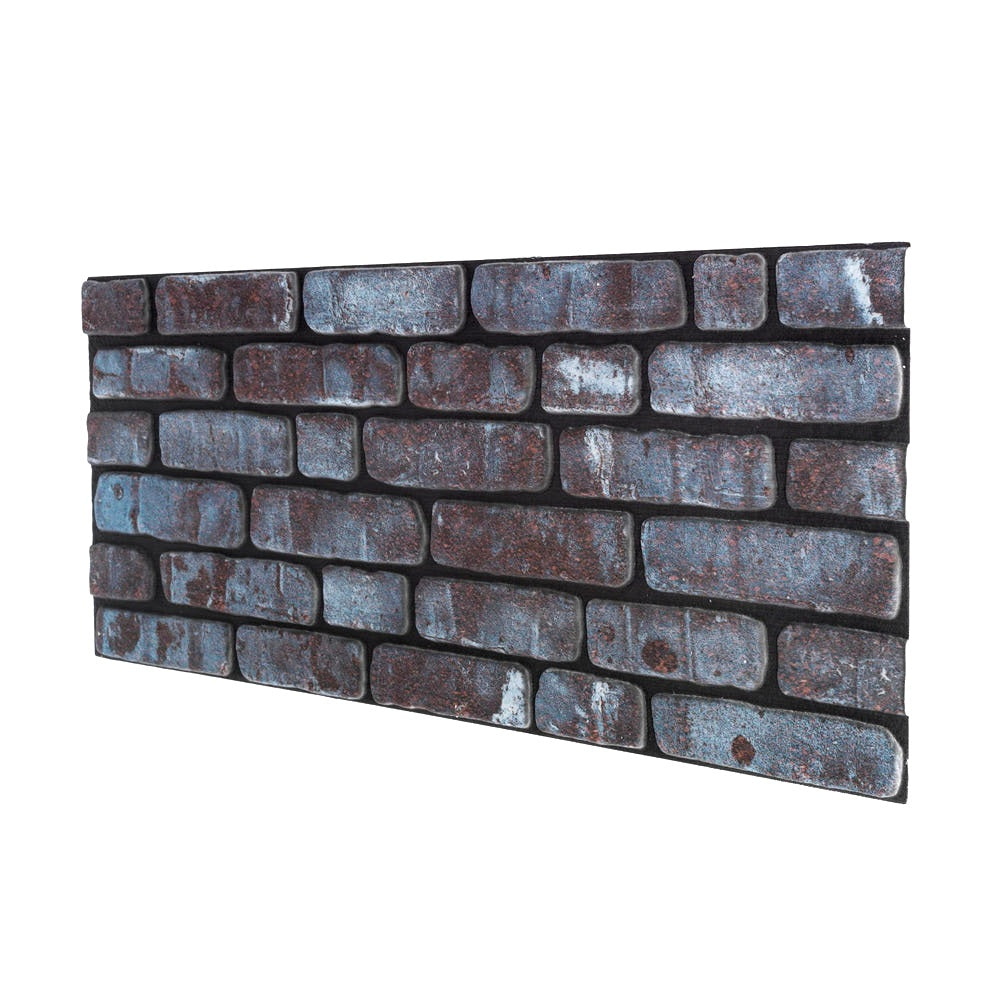 Panou Decorativ Polistiren Cărămidă Industrială Gri Multicolor 100×50×2 cm | CI-1009