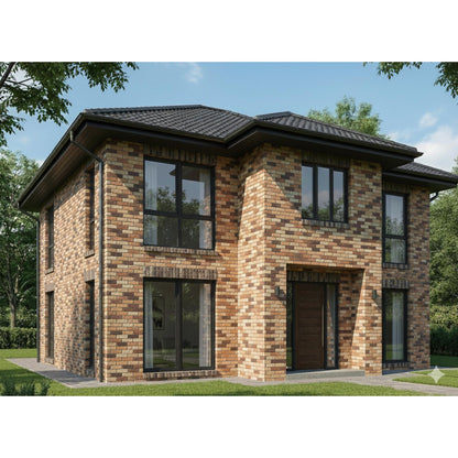 Panou Decorativ Polistiren Cărămidă Multicoloră Rustică 100×50×2 cm | CI-1024