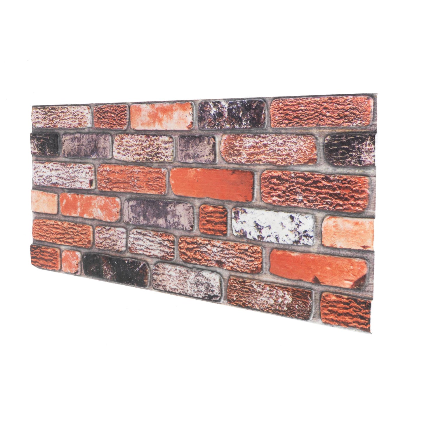 Panou Decorativ Polistiren Cărămidă Rustic Multicolor Vibrant Mix 100×50×2 cm | CI-1054