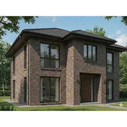 Panou Decorativ Polistiren Cărămidă Modernă Antracit Bronz 100×50×2 cm | CI-2003