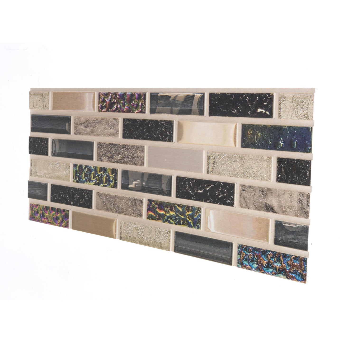 Panou Decorativ Polistiren Mozaic Mix Color Modern 100×50×2 cm | CI-2042
