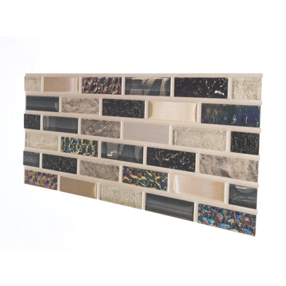 Panou Decorativ Polistiren Mozaic Mix Color Modern 100×50×2 cm | CI-2042