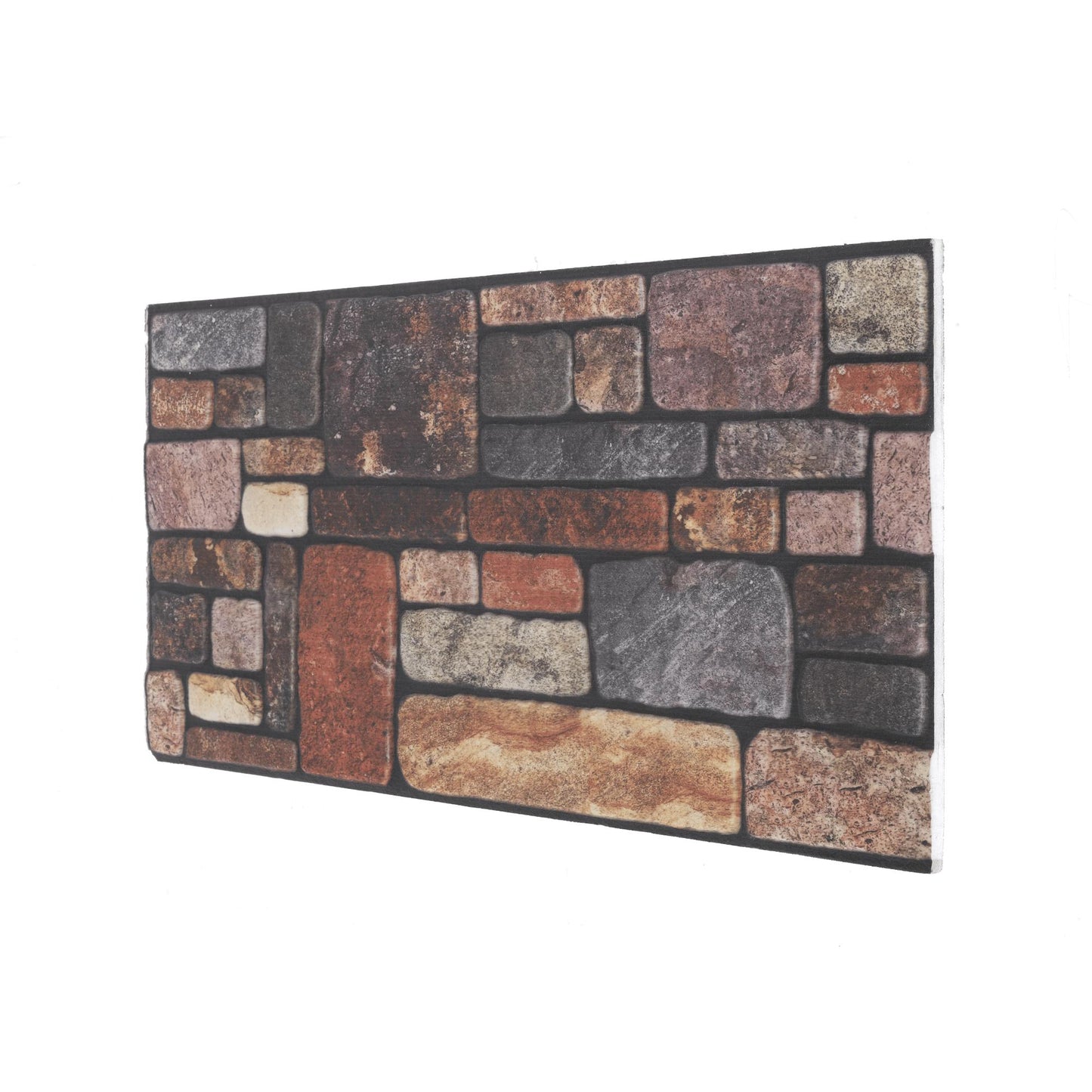 Panou Decorativ Polistiren Piatră de Râu Mosaic Rustic 100×50×2 cm | CI-8001